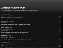Tablet Screenshot of guitarscanada.blogspot.com