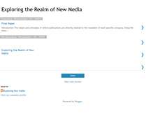 Tablet Screenshot of exploringtherealmofnewmedia.blogspot.com