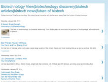 Tablet Screenshot of biotechview.blogspot.com
