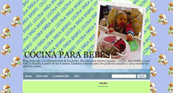 Desktop Screenshot of cocina-para-bebes.blogspot.com