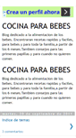 Mobile Screenshot of cocina-para-bebes.blogspot.com