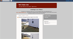 Desktop Screenshot of patsdailycats.blogspot.com