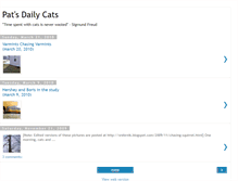 Tablet Screenshot of patsdailycats.blogspot.com