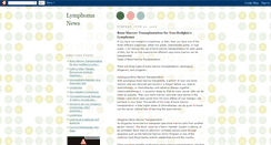 Desktop Screenshot of lymphomanews.blogspot.com