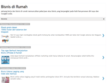 Tablet Screenshot of bisnisdirumah.blogspot.com