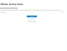 Tablet Screenshot of jeremygreendebate.blogspot.com