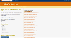Desktop Screenshot of alexsartlist.blogspot.com