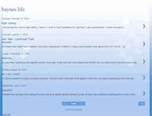 Tablet Screenshot of bayneslife.blogspot.com