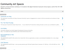 Tablet Screenshot of communityartspaces.blogspot.com