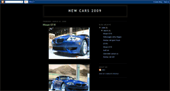 Desktop Screenshot of new2009cars.blogspot.com