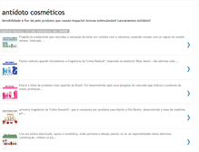 Tablet Screenshot of antidotocosmeticos.blogspot.com