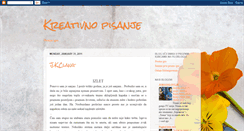 Desktop Screenshot of kreativnopisanje.blogspot.com