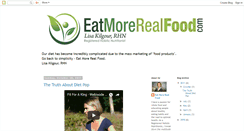 Desktop Screenshot of eatmorerealfood.blogspot.com