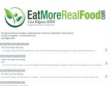 Tablet Screenshot of eatmorerealfood.blogspot.com