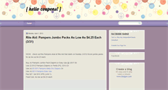 Desktop Screenshot of hellocoupons.blogspot.com