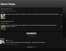 Tablet Screenshot of natureninjas.blogspot.com