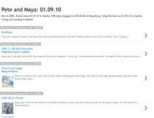 Tablet Screenshot of peteandmaya010910.blogspot.com