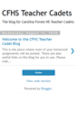 Mobile Screenshot of cfhsteachercadets.blogspot.com