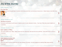 Tablet Screenshot of joyofthejourney.blogspot.com