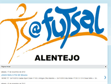 Tablet Screenshot of futsalalentejo.blogspot.com