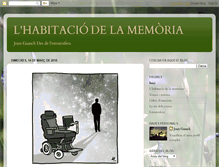 Tablet Screenshot of habitaciodelamemoriajoanguasch.blogspot.com