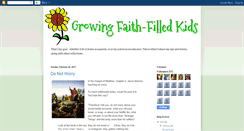 Desktop Screenshot of growingfaithfilledkids.blogspot.com