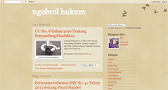 Desktop Screenshot of ngobrolhukum.blogspot.com