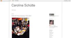 Desktop Screenshot of carolinaschutte.blogspot.com