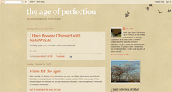 Desktop Screenshot of ageofperfection.blogspot.com