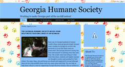 Desktop Screenshot of georgiahumanesociety.blogspot.com