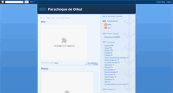 Desktop Screenshot of parachoquedeorkut.blogspot.com