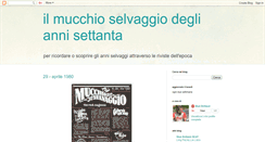 Desktop Screenshot of ilvecchiomucchio.blogspot.com