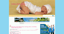 Desktop Screenshot of goodbabynamesindia.blogspot.com