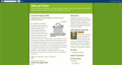 Desktop Screenshot of idee-per-roma.blogspot.com