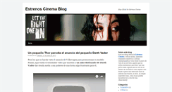 Desktop Screenshot of estrenoscinemablog.blogspot.com