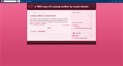 Desktop Screenshot of a1900copyofayoungmotherbymaudstumm.blogspot.com