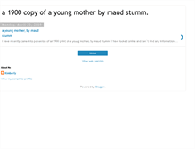 Tablet Screenshot of a1900copyofayoungmotherbymaudstumm.blogspot.com