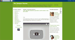 Desktop Screenshot of porsiempreviernes.blogspot.com