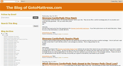 Desktop Screenshot of gotomattressstore.blogspot.com