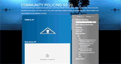 Desktop Screenshot of communitypolicingss20.blogspot.com