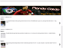 Tablet Screenshot of calcio-ultimenotizie.blogspot.com