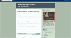 Desktop Screenshot of homeschoolinginspokane.blogspot.com