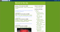 Desktop Screenshot of myrecordoftheday.blogspot.com