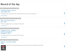 Tablet Screenshot of myrecordoftheday.blogspot.com
