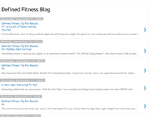Tablet Screenshot of definedfitnessblog.blogspot.com