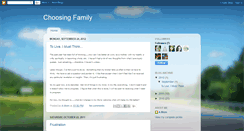 Desktop Screenshot of choosingfamily.blogspot.com
