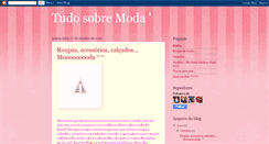 Desktop Screenshot of antenadasnamoda.blogspot.com