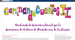 Desktop Screenshot of caminandocuentos.blogspot.com