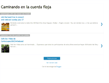 Tablet Screenshot of caminandoenlacuerdafloja.blogspot.com