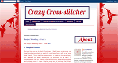 Desktop Screenshot of crazy-crossstitcher.blogspot.com